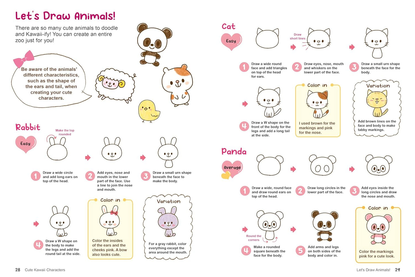 Kawaii Doodles: Supercute Drawings in Four Easy Steps (with Over 1,250 Illustrations)
