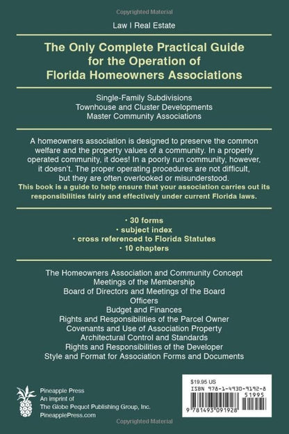 The Law of Florida Homeowners Assoc 13e (Edition, Revised)