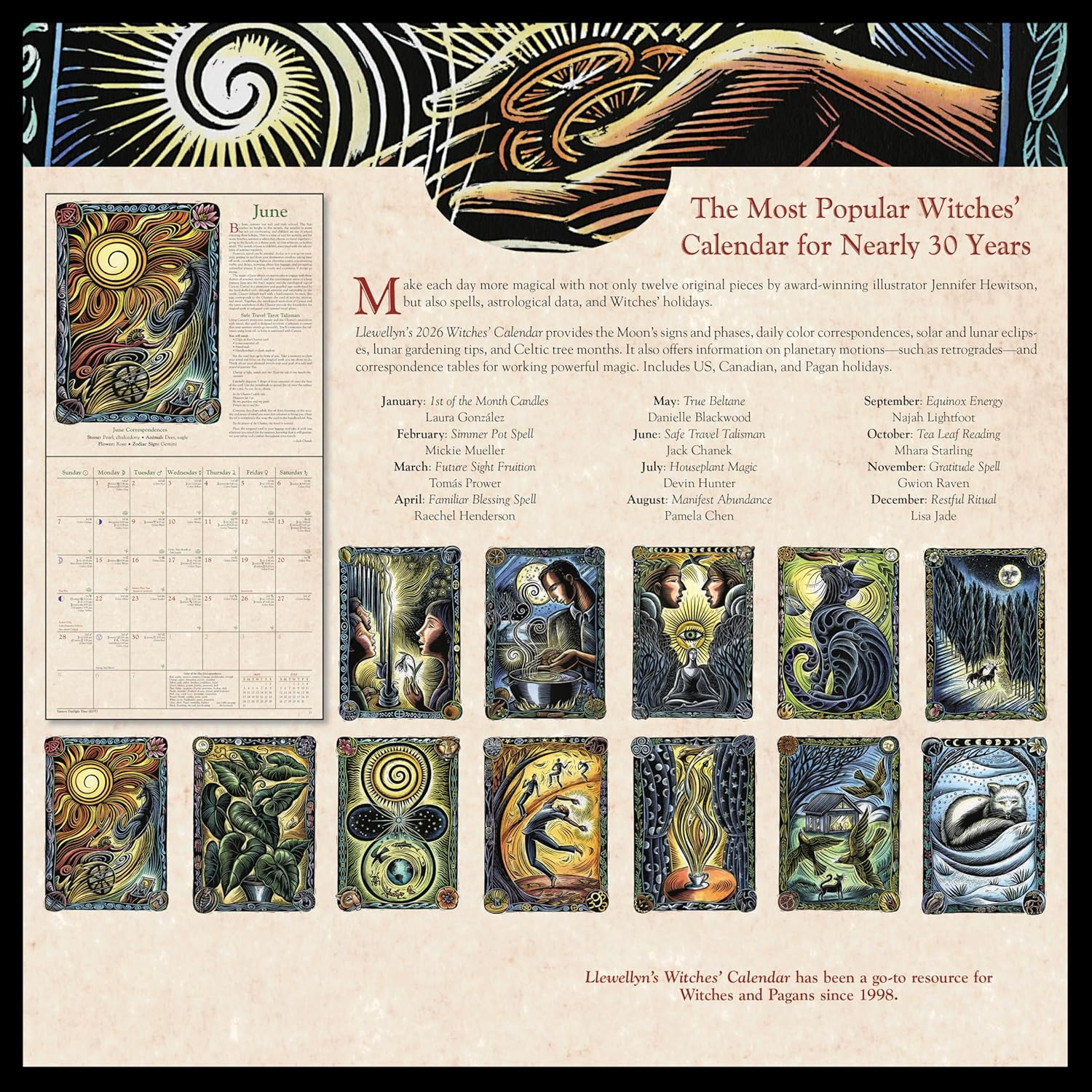 Llewellyn's 2026 Witches' Calendar (Llewellyn's 2026 Calendars, Almanacs & Datebooks, 14)