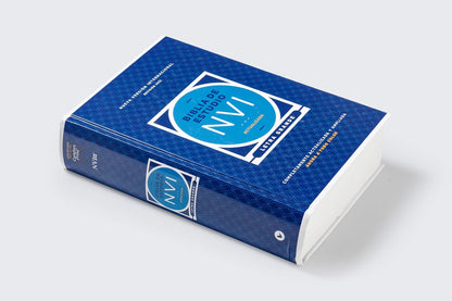 Nvi, Biblia de Estudio Actualizada, Revision 2022, Letra Grande, Tapa Dura, Interior a Color, Palabras de Jesus En Rojo, Comfort Print