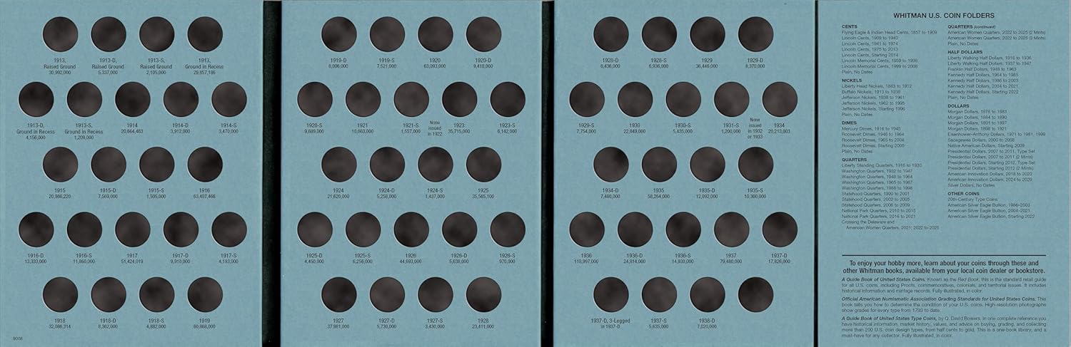 Official Whitman(r) Coin Folder - Buffalo Nickels: 1913-1938: Buffalo, 1913-1938
