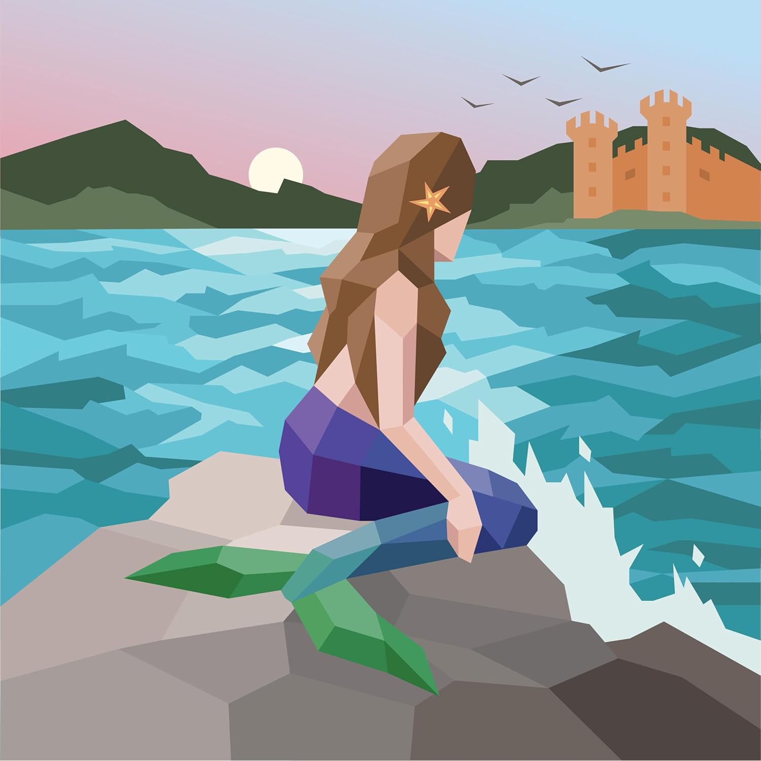 Paint by Sticker Kids: Fairytale Magic: Create 10 Pictures One Sticker at a Time! Includes Foil Stickers