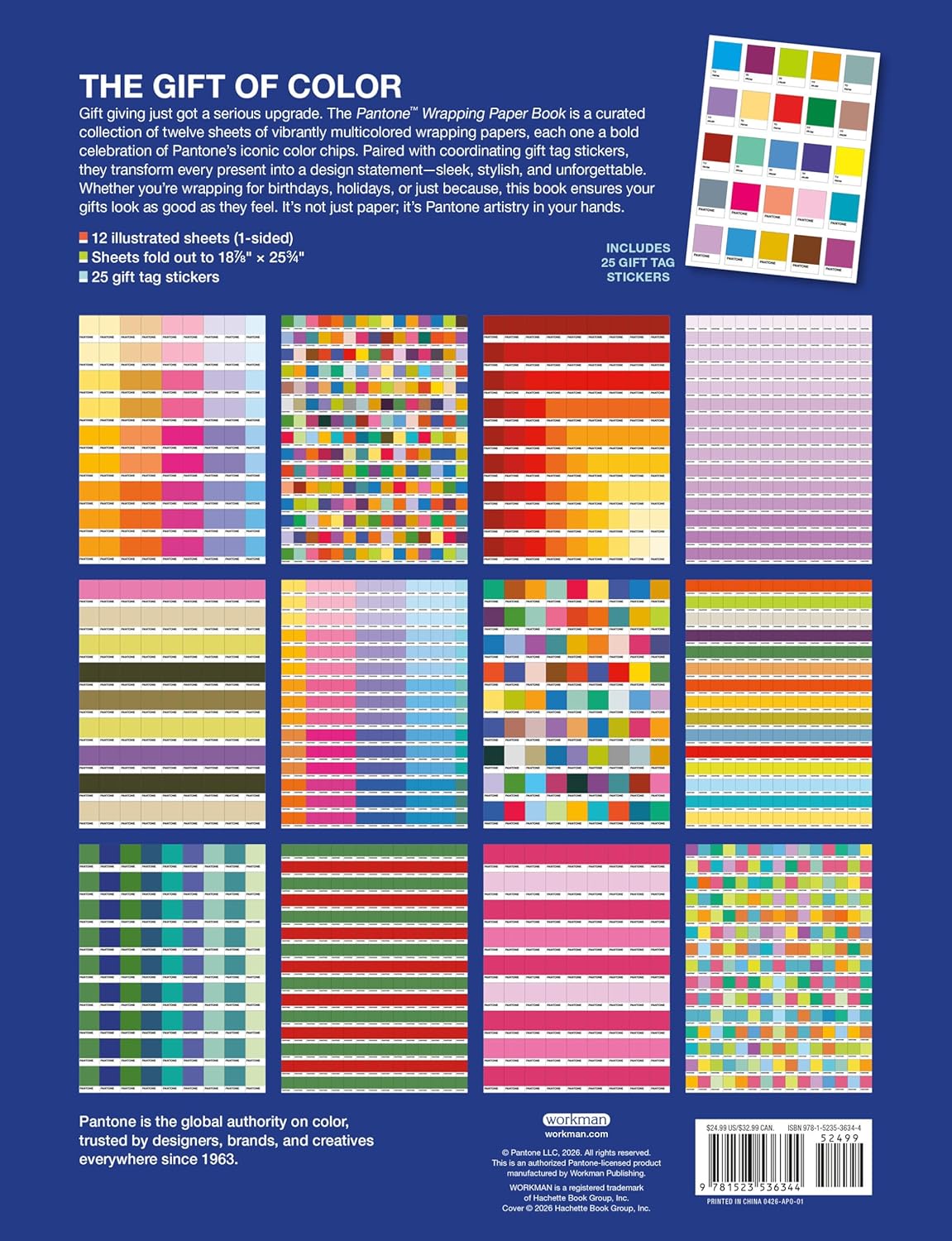 Pantone(tm) Wrapping Paper Book