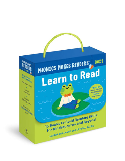 Phonics Makes Readers: Learn to Read Box 2: 15 Books to Build Reading Skills for Kindergarten and Beyond