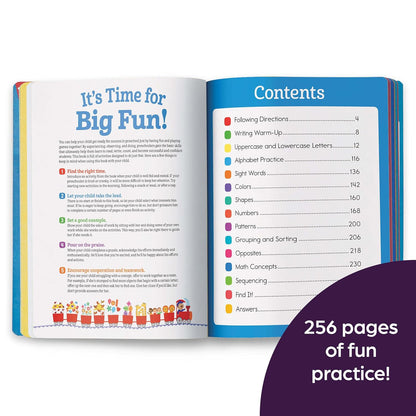 Preschool Big Fun Workbook: 256-Page Preschool Learning Workbook, Practice Math, Writing, Shapes and More with Puzzles and Activities for Preschoolers