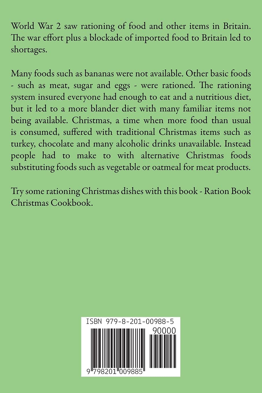 Ration Book Christmas Cookbook