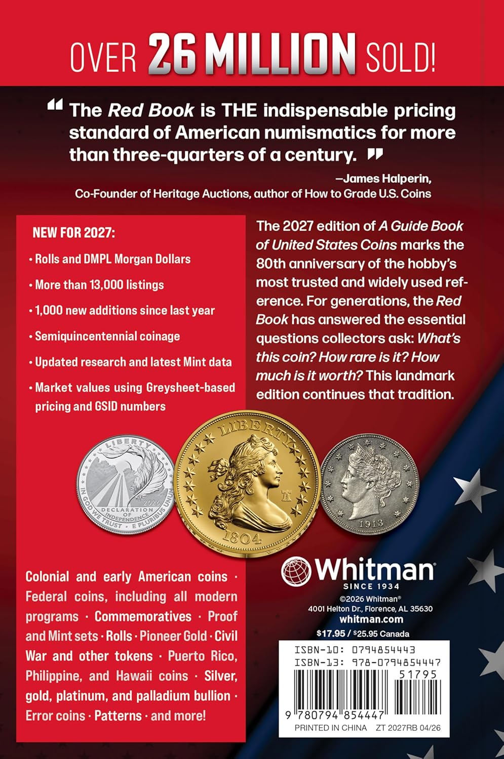 A Guide Book of United States Coins Red Book 2027