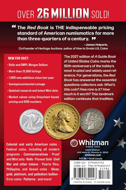 A Guide Book of United States Coins Red Book 2027