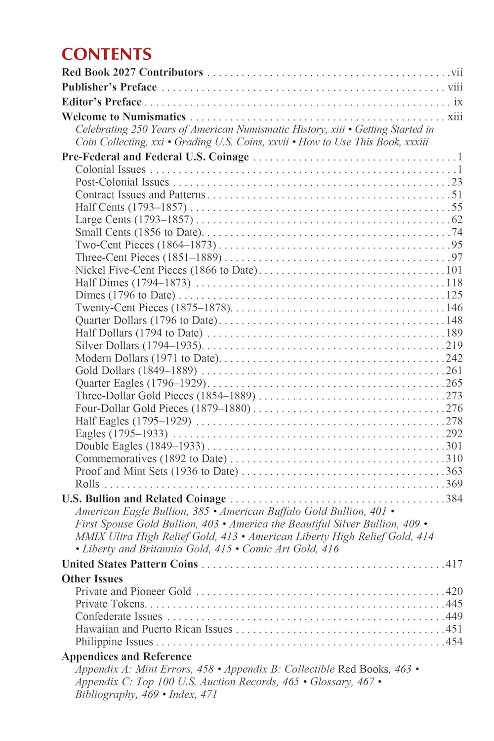 A Guide Book of United States Coins Red Book 2027