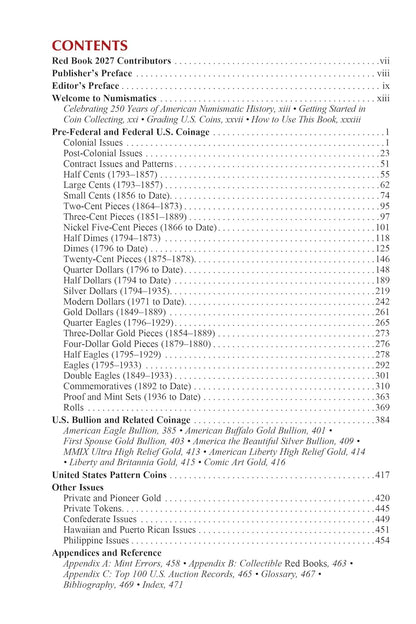A Guide Book of United States Coins Red Book 2027