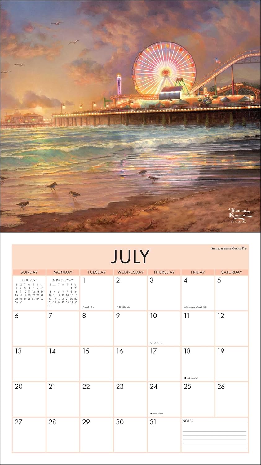 Thomas Kinkade Studios 2025 Deluxe Wall Calendar