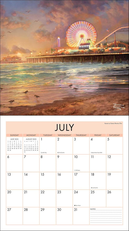 Thomas Kinkade Studios 2025 Deluxe Wall Calendar